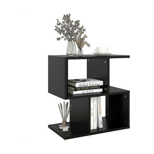  Vidaxl  Stoliki Kawowe Vidaxl  Table De Chevet  50x30x51,5 Cm Bois D'ingénierie Noir  