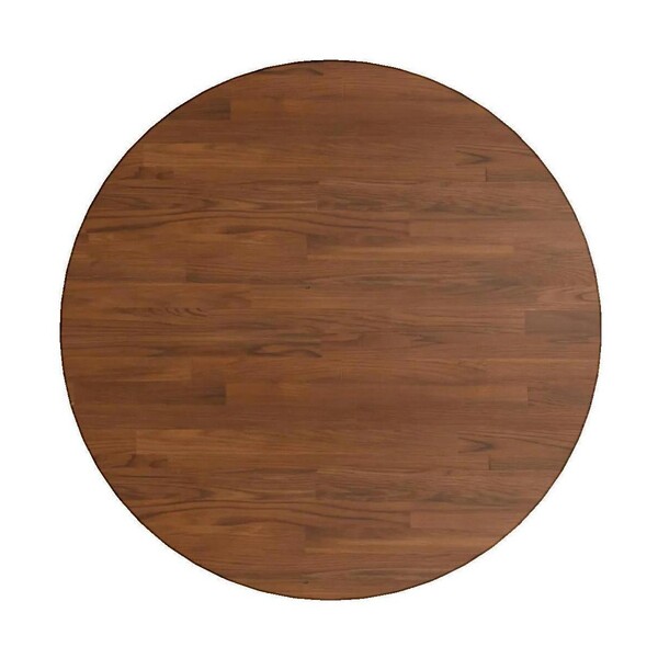  Vidaxl  Stoły Do ​​jadalni Vidaxl  Dessus De Table  Rond Marron En Bois De Chêne Massif  