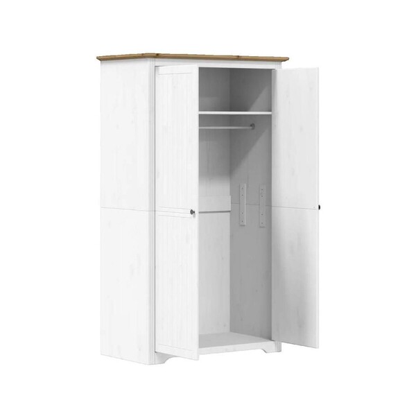  Vidaxl  Szafy Vidaxl  Armoire  Bodo Bois Massif De Pin Marron 99x53,5x173 Cm  