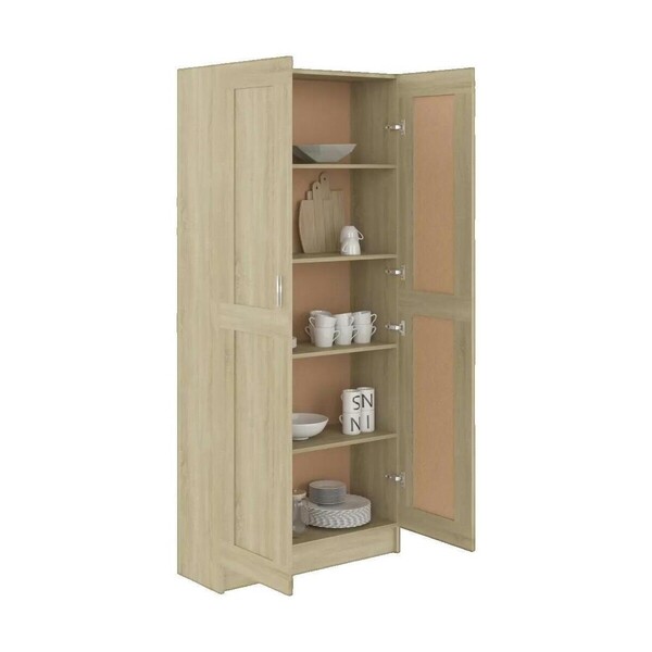  Vidaxl  Szafy Vidaxl  Bibliothèque  Chêne Sonoma 82,5x30,5x185,5 Cm  