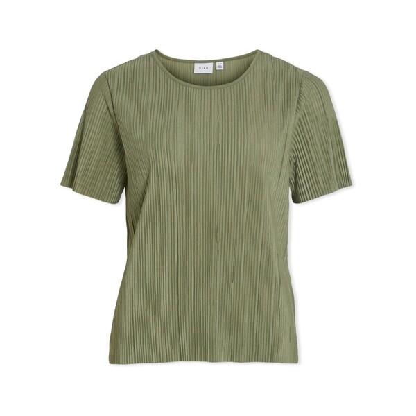  Vila  Bluzki Vila  Noos Top Plisa - Oil Green  