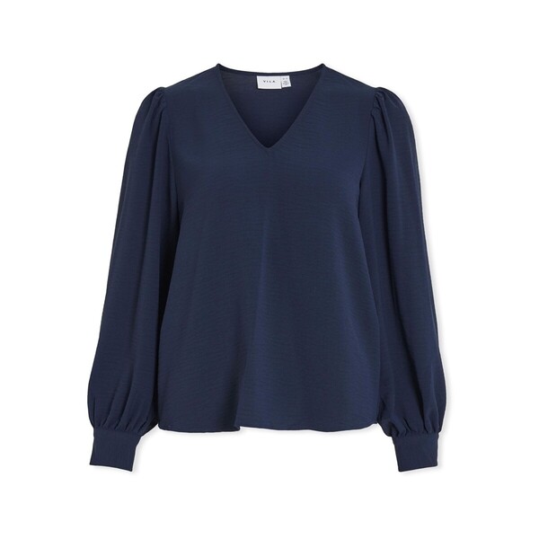  Vila  Bluzki Vila  Top Gaja L/s - Navy Blazer  
