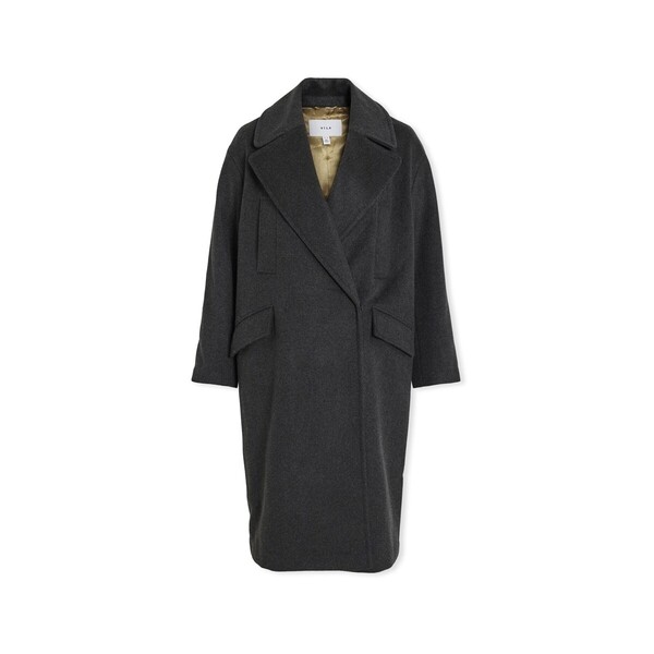  Vila  Płaszcze Vila  Hallee Jacket L/s - Dark Grey Melange  