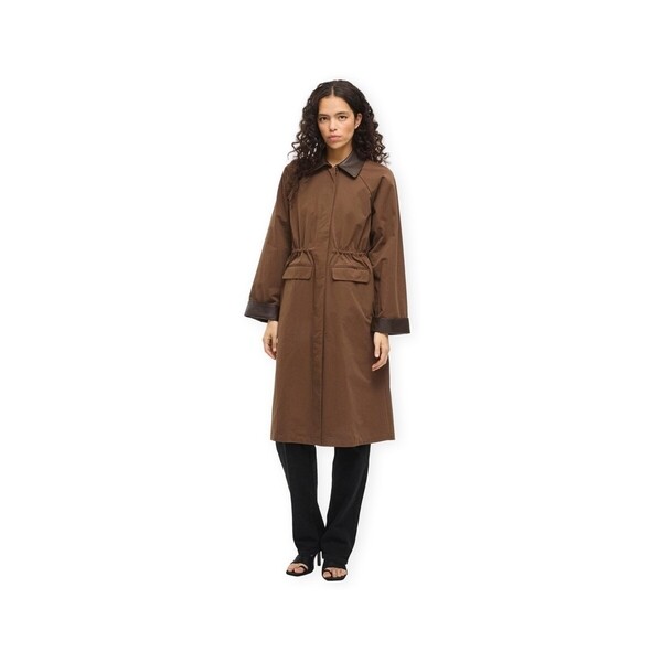  Vila  Płaszcze Vila  Hella Long Jacket - Coffee Bean  
