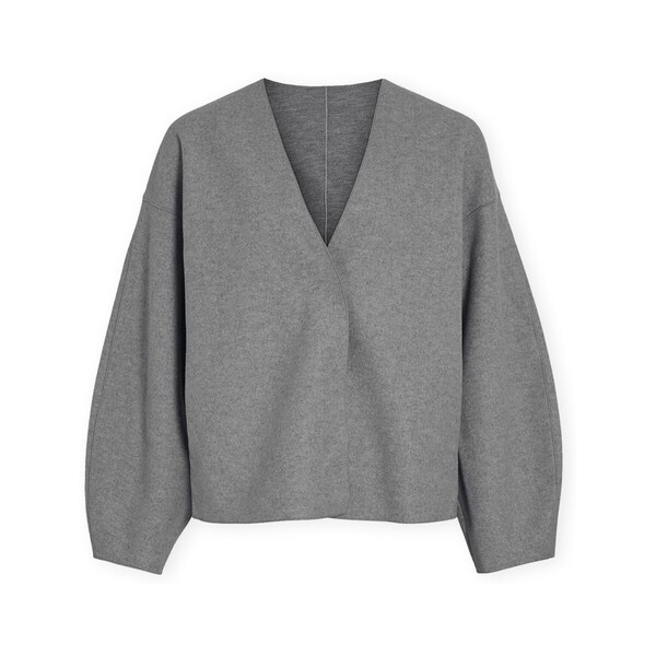  Vila  Płaszcze Vila  Noos Juice Loose Jacket - Medium Grey Melange  