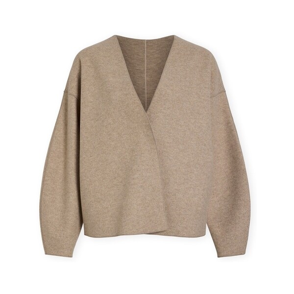  Vila  Płaszcze Vila  Noos Juice Loose Jacket - Natural Melange  