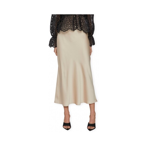 Vila  Spódnice Midi  Vila  Noos Elette Skirt - Cement  