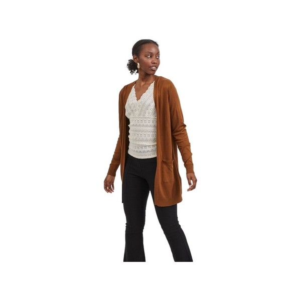  Vila  Swetry Vila  Jeneve Cardigan - Toffee  