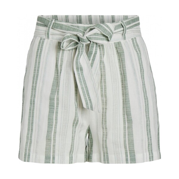  Vila  Szorty I Bermudy Vila  Etni Shorts - Cloud Dancer/green  