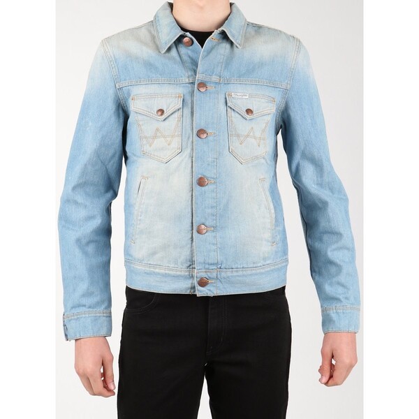  Wrangler  Żakiety / Blezery Wrangler  Kurtka Jeansowa  Denim Jacket W458qe20t  
