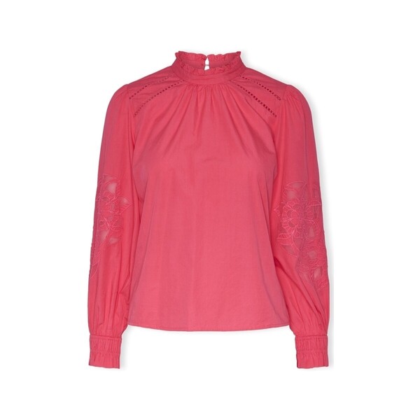  Y.a.s  Bluzki Y.a.s  Yas Chelle Top L/s - Raspberry Sorbet  