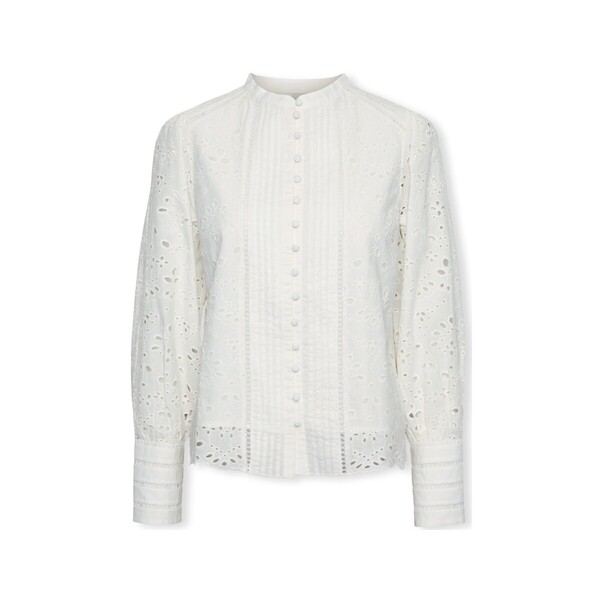  Y.a.s  Bluzki Y.a.s  Yas Noos Alessia Shirt L/s - Star White  