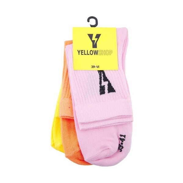  Yellow  Skarpetki Wysokie Yellow  Pack De 3 Thunder Socks  