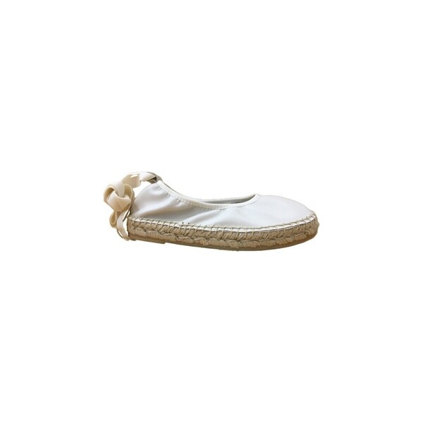  Yowas  Płaskie Sandały  Yowas  Alpargata Piel Piso Esparto Beige  