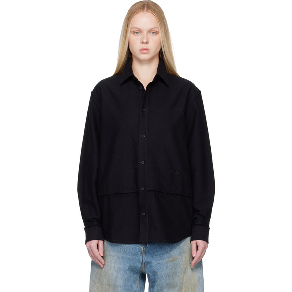  032c Black Workday Flannel Shirt 