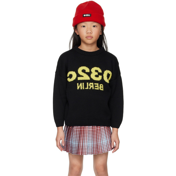  032c Ssense Exclusive Kids Black Sweater 