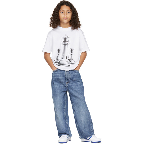  032c Ssense Exclusive Kids White Chess T-shirt 