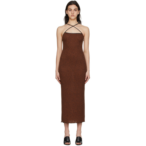  16arlington Brown Arya Long Dress 