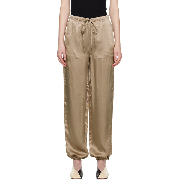  6397 Beige Drawstring Reversible Trousers 