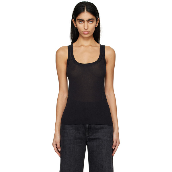  6397 Black Skinny Tank Top 