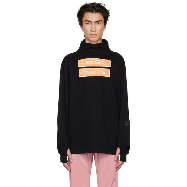  99%is- Black Glow-in-the-dark Long Sleeve T-shirt 