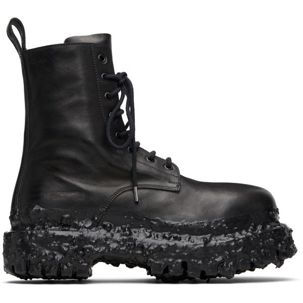  A Diciannoveventitre Black Octa Combat Boots 