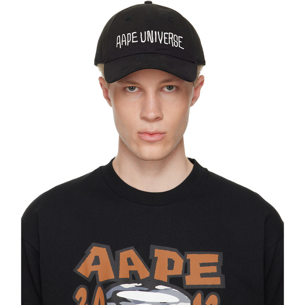  Aape By A Bathing Ape Black Aapeunvs Baseball Cap 