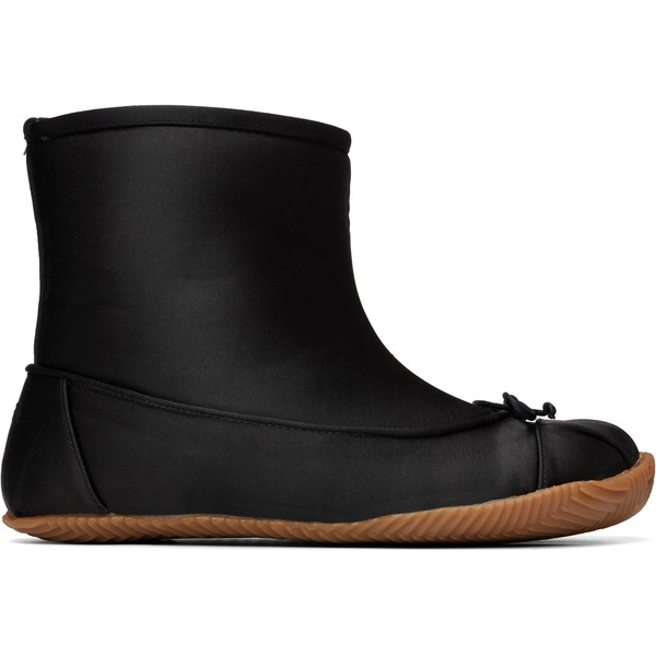  Abra Black Satin Baby Boots 