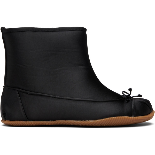 Abra Black Satin Baby Boots 