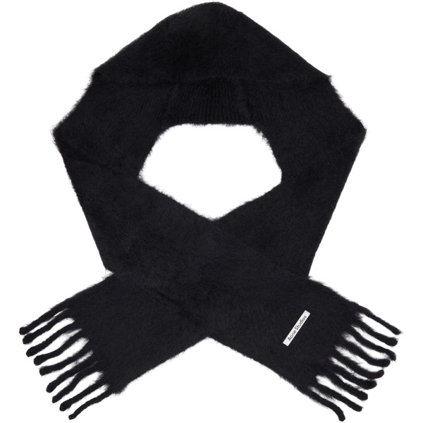 Acne Studios Black Hooded Scarf 