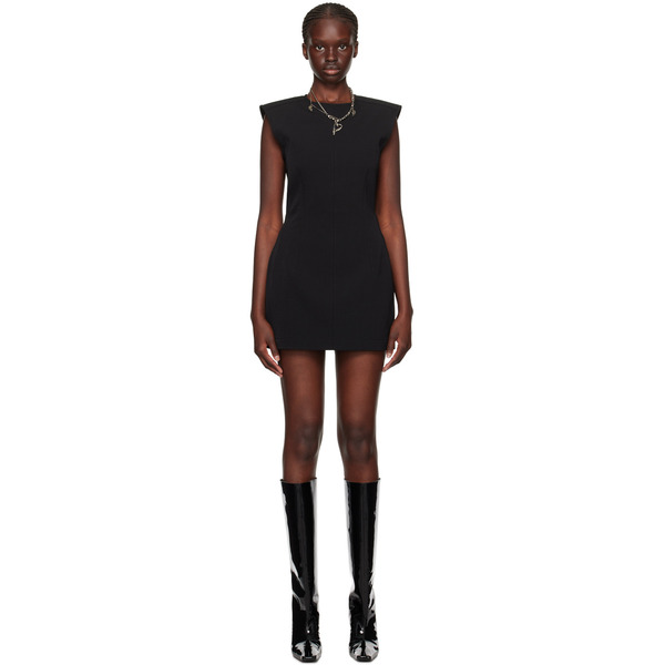  Acne Studios Black Round Neck Minidress 