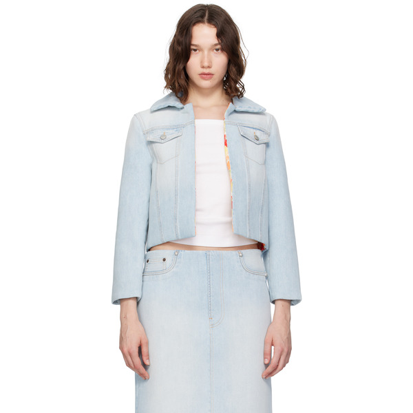  Acne Studios Blue Padded Denim Jacket 