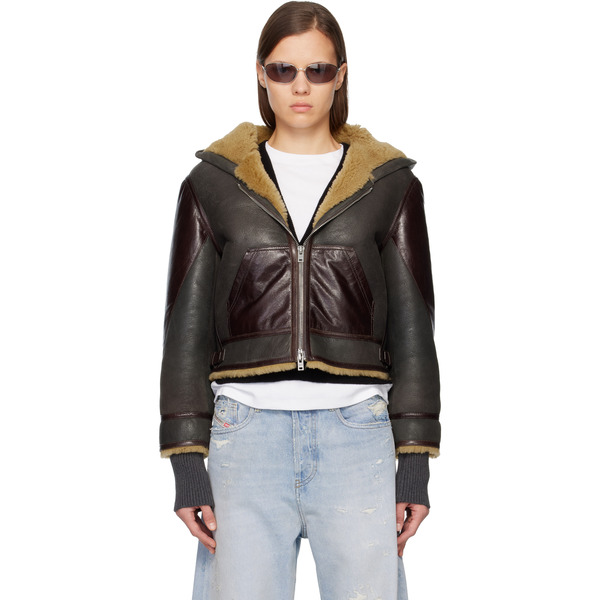  Acne Studios Brown Shearling Jacket 