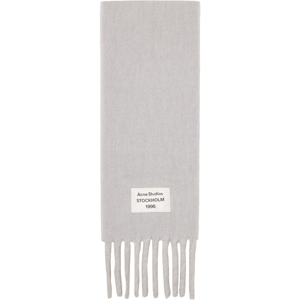  Acne Studios Gray Bicolor Alpaca Scarf 