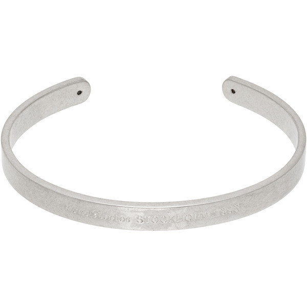  Acne Studios Logo Cuff Bracelet 