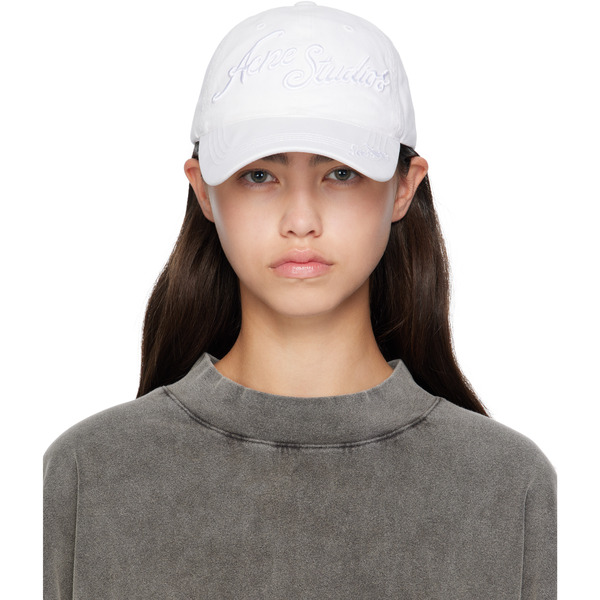  Acne Studios White Logo Cap 