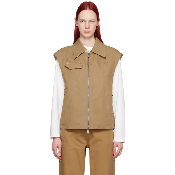  Ader Error Beige Poel Reversible Vest 
