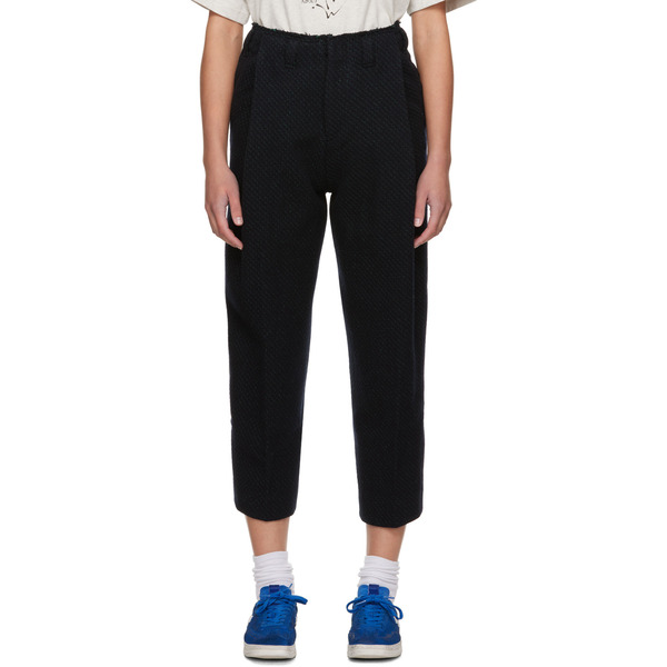  Ader Error Black Raw Edge Trousers 