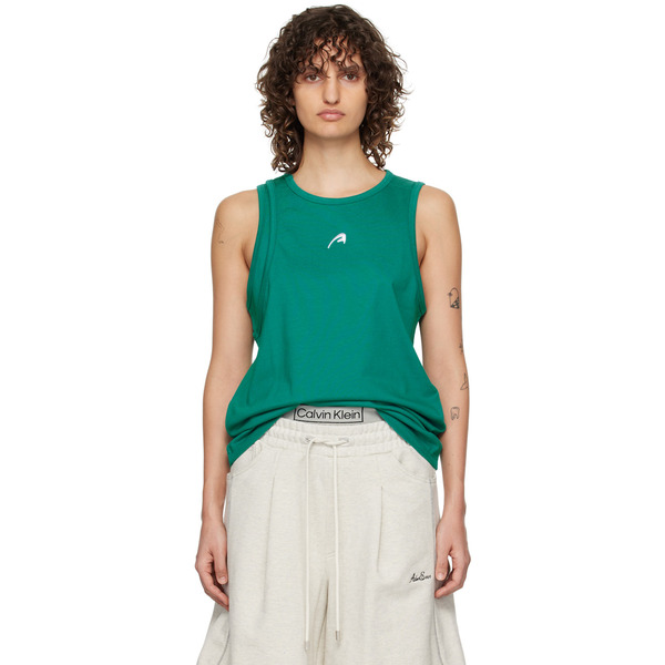  Ader Error Green Layered Tank Top 
