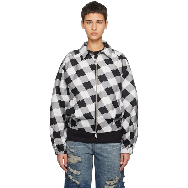 Ader Error White Check Jacket 