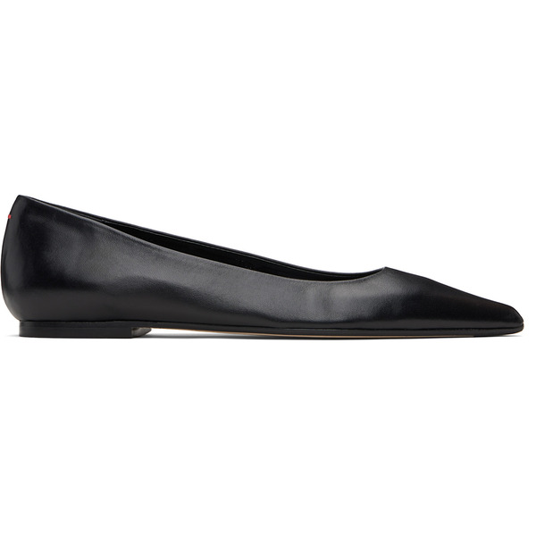  Aeyde Black Cassy Pointed-toe Ballerina Flats 