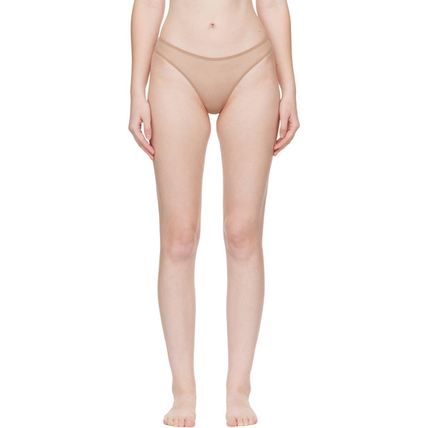  Agent Provocateur Beige Lucky Thong 