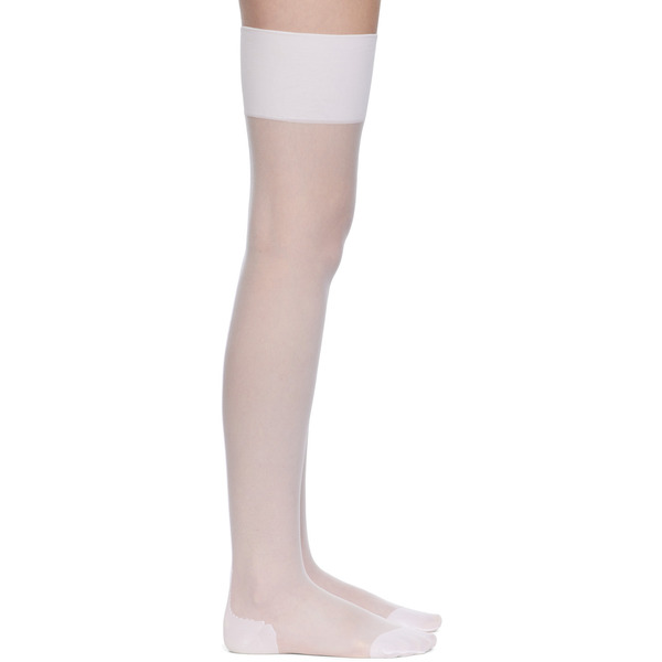  Agent Provocateur White Amber Stocking Socks 
