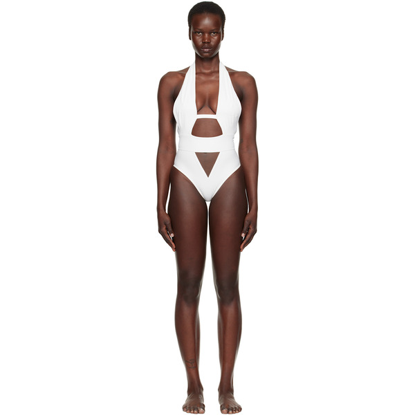  Agent Provocateur White Anja One-piece Swimsuit 