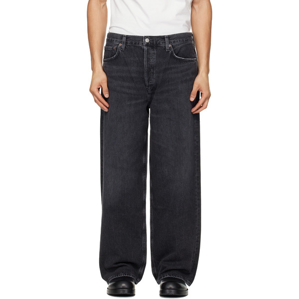  Agolde Gray Low Slung Baggy Jeans 