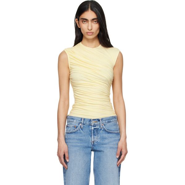  Agolde Yellow Ester Twist Tank Top 