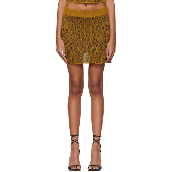  Ahluwalia Brown Ojewale Miniskirt 