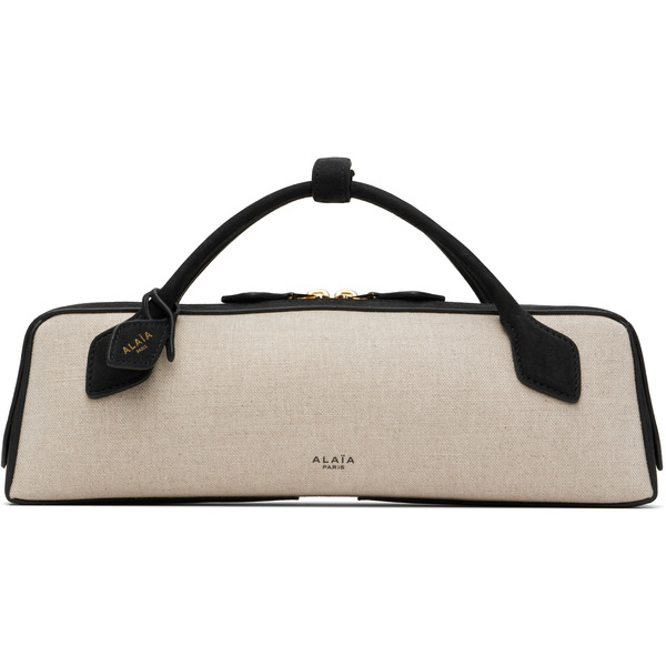  Alaïa Beige & Black 'le Teckel Clutch' Bag 
