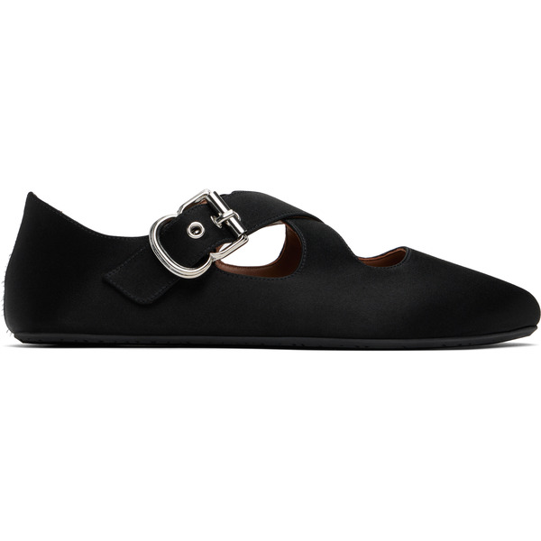  Alaïa Black Criss Cross Ballerina Flats 