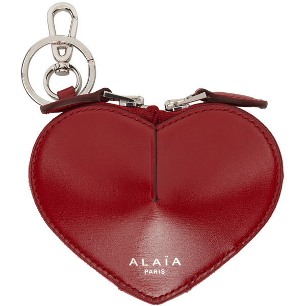  Alaïa Red Mini 'le Cœur' Coin Pouch 